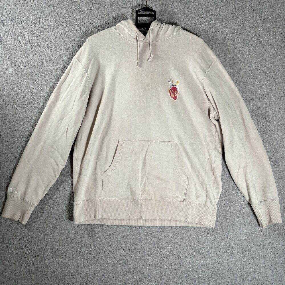 Basquiat X Warner Bros X‎ Uniqlo Hoodie Size XL Cream Bugs Bunny